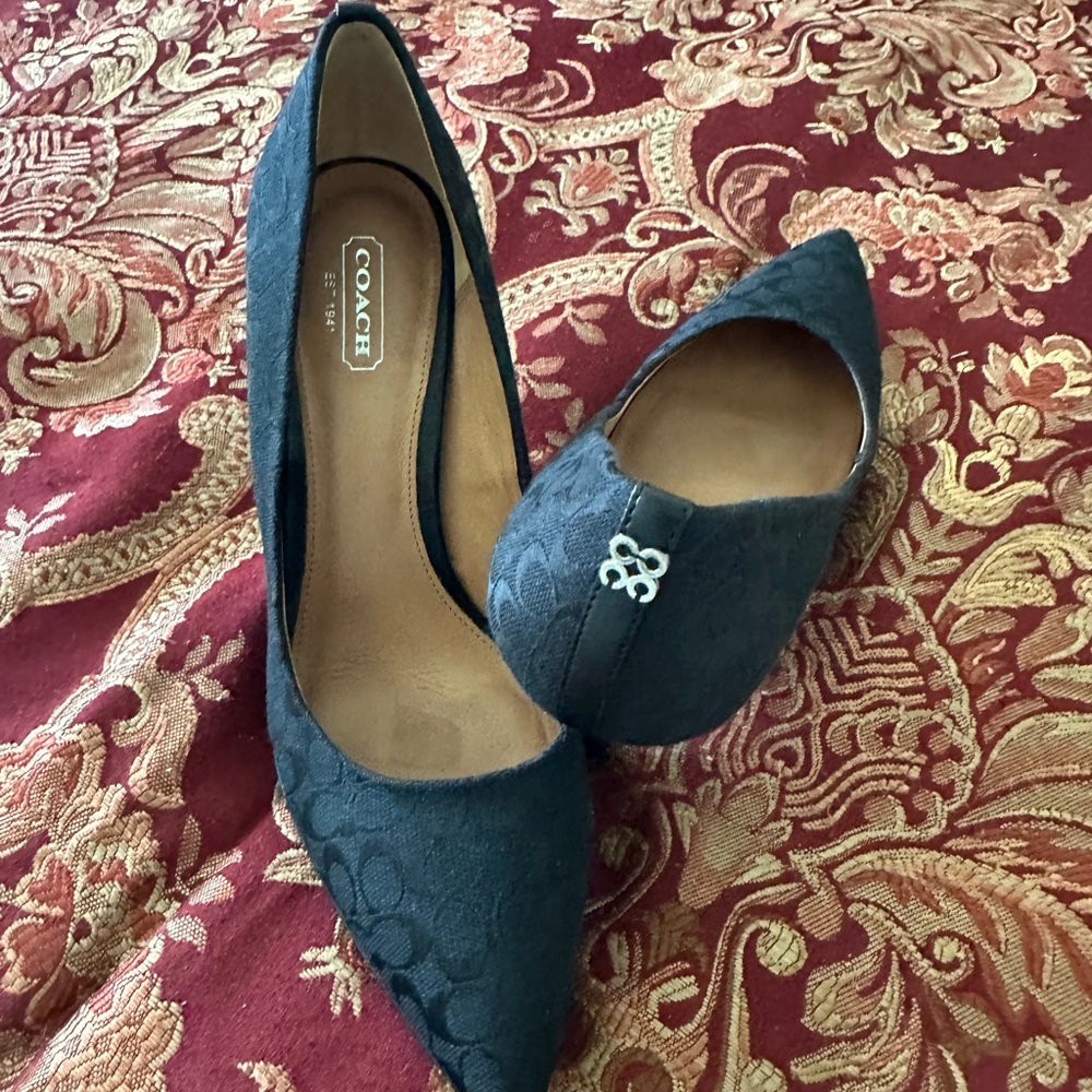 Coach Black Heels with Sleek Design